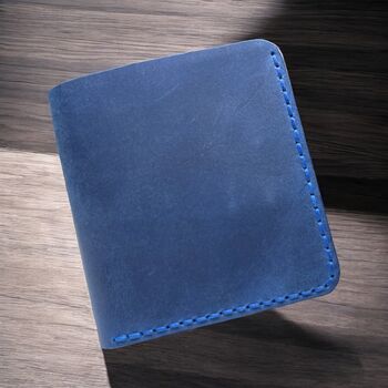 Personalised Embossed Full Grain Handcrafted Leather Wallet, 2 of 10