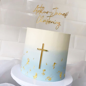 Personalised 'Floating' Christening Cake Topper, 5 of 9