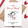 Personalised Duvet Thief Valentines Day Card, thumbnail 1 of 2