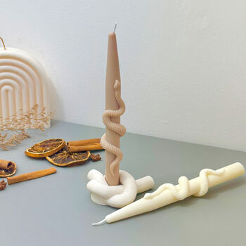 Snake Taper Candle Halloween Candle For Dinner Tables, 10 of 10
