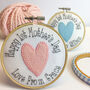 First Mothers Day Embroidered Personalised Card, thumbnail 2 of 7