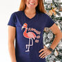 Flamingo Christmas T Shirt, thumbnail 2 of 6