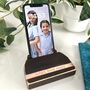 Personalised Beech Wood Phone Stand, thumbnail 2 of 10