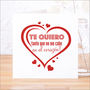 Spanish 'Te Quiero Tanto' Card, thumbnail 2 of 6