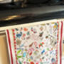 Large Linen Tea Towel 'Collage', thumbnail 2 of 7