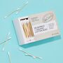 Organic Plastic Free Cotton + Bamboo Buds Pack Of 200, thumbnail 1 of 5