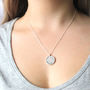 Lucky Sixpence Necklace In Sterling Silver, thumbnail 5 of 9