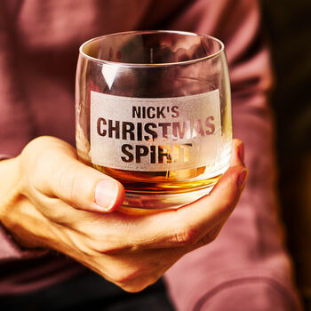 Personalised Christmas Whiskey Glass, 3 of 3