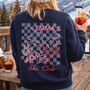 Personalised Cocktail Apres Ski Club Skiing Jumper, thumbnail 1 of 4
