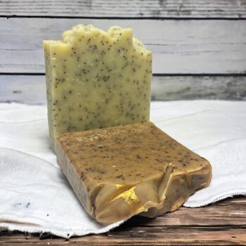 Gift For Him Eco Friendly Soap Box With Coffee And Coconut Milk Poppy Seeds Soap Bar, 3 of 4