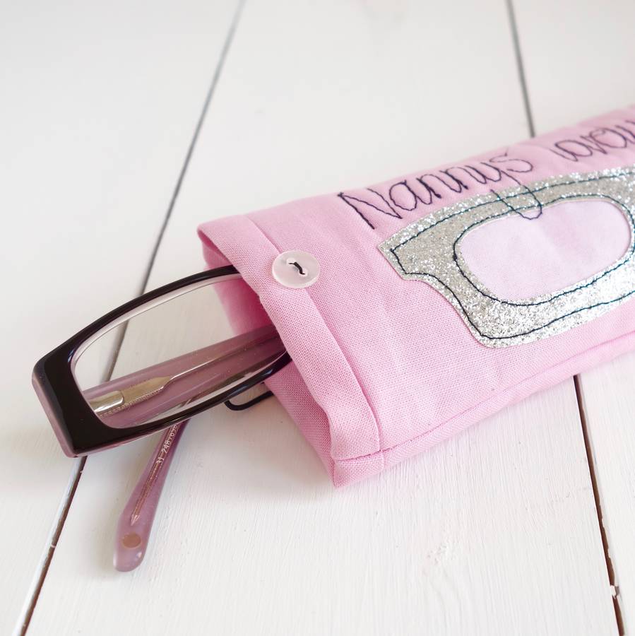 Personalised Glitter Glasses Case By Rosiebull Designs