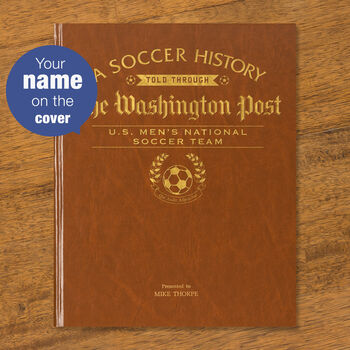 Us Men's Soccer Personalised Gift Newspaper Book, 2 of 10