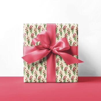 Vibrant Tulip Print Gift Wrapping Paper, 7 of 7