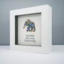 Personalised 14th Ivory Anniversary Elephant Frame Gift, thumbnail 3 of 5