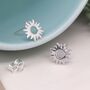 Sterling Silver Sun Stud Earrings, thumbnail 4 of 10