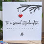 Personalised Christmas Card For Stepdaughter, thumbnail 1 of 4