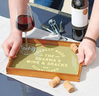 Personalised Wooden Family Drinks Tray, 2 of 6