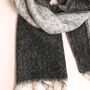 Charcoal Two Tone Winter Scarf, thumbnail 5 of 5