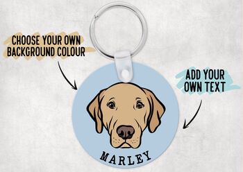 Personalised Labrador Keychain, 3 of 6