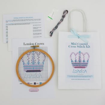 London Crown Cross Stitch Kit, 3 of 6