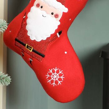 Personalised Children's Traditional Santa Stocking, 3 of 4