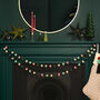 Festive Red And Green Felt Bead Christmas Garland 3m, thumbnail 1 of 2