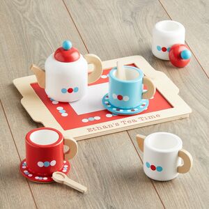 personalised wooden tea set