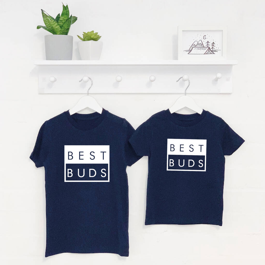 Best Buds Siblings Childrens T Shirt Set, 1 of 6