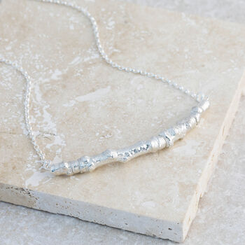 Sterling Silver Twig Necklace, 2 of 8