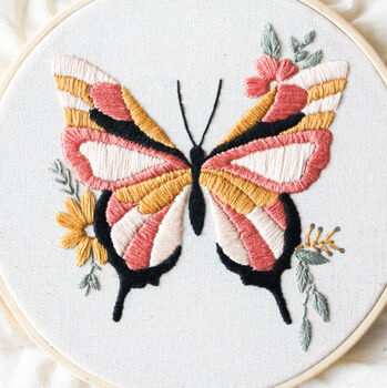 Butterfly Hand Embroidery Kit, 6 of 6