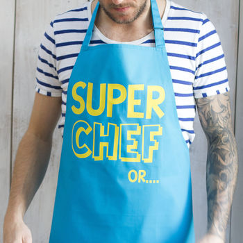 Reversible Super Dad Apron And Cape, 3 of 9