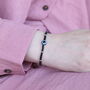 Adjustable Black Beads Evil Eye Bracelet For New Borns And Adults, thumbnail 1 of 6