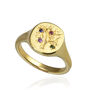 Family Tree Signet Ring With Birthstones, thumbnail 4 of 12