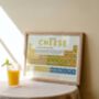 Elements Of Cheese Periodic Table Art Print, thumbnail 1 of 6