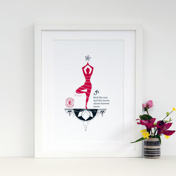 Yoga Or Pilates Gift Art Print, 2 of 9