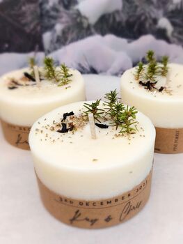 Wedding Favour Candles With Flowers, 6 of 6