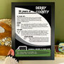 30 Years Of Being A Football Fan 30th Birthday Print Gift 50 Clubs Available, thumbnail 2 of 6