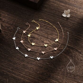 Delicate Heart Bracelet In Sterling Silver, 2 of 11