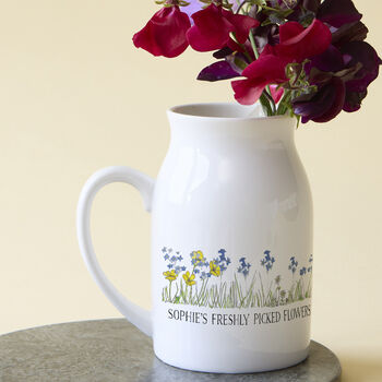 Personalised Birth Flower Ceramic Vase, 2 of 7