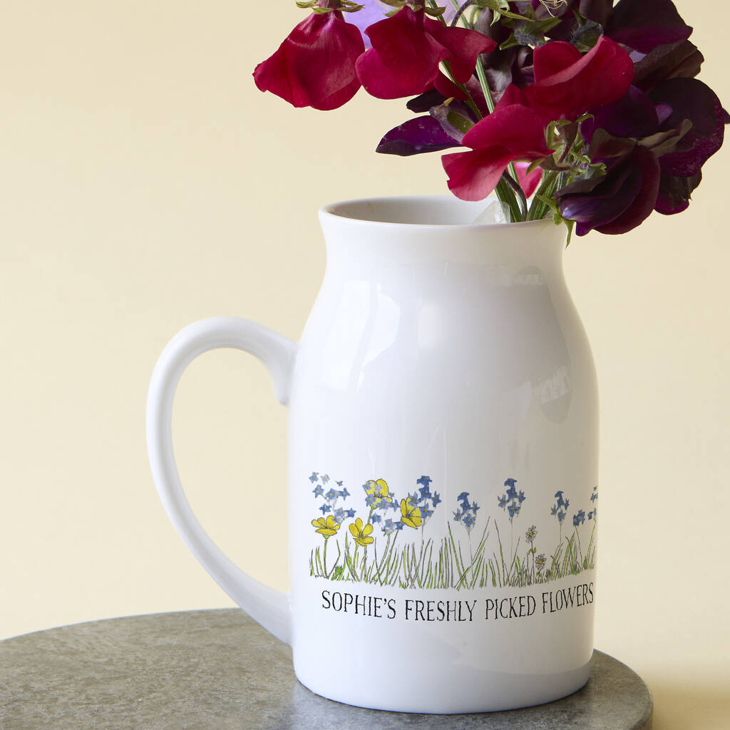 Personalised Birth Flower Ceramic Vase, 1 of 6