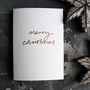 Merry Christmas Hand Foiled Luxury Card, thumbnail 1 of 3