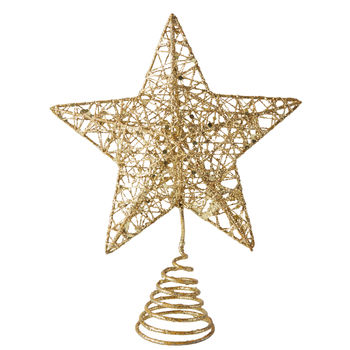 gold star christmas tree topper by the christmas home ...