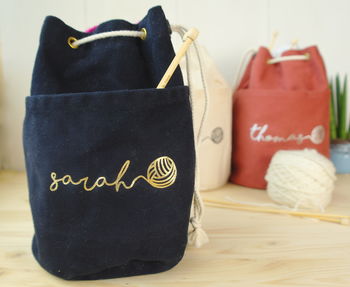Personalised Knitting Bag, 2 of 6