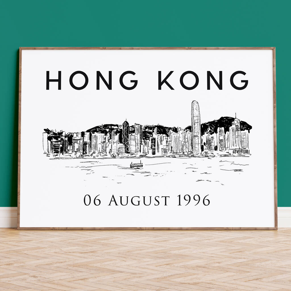 The Hong Kong Skyline Illustrated Print, 1 of 7