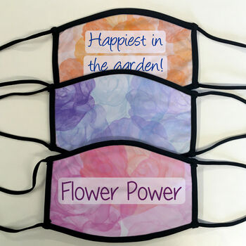 Personalised Flower Face Mask, 2 of 5