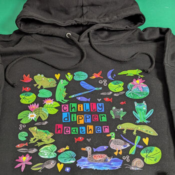 Personalised Wild Swimmer Hoodie, 12 of 12