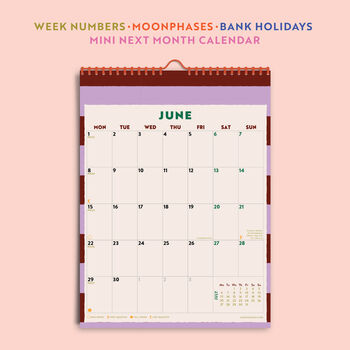 2026 Calendar | Checks And Stripes | A4, 3 of 8