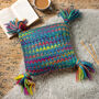 Ellie Rainbow Cushion Easy Knitting Kit, thumbnail 1 of 5