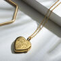 Personalised 18 K Gold Plated Full Scroll Heart Locket, thumbnail 1 of 12