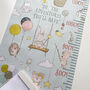 Personalised Playful Animal Adventure Height Chart, thumbnail 3 of 6